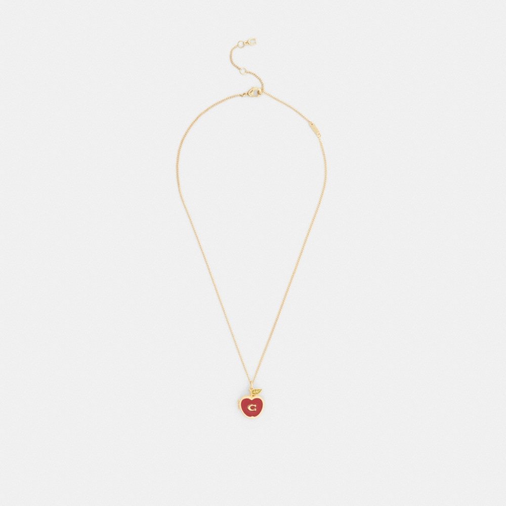 Coach Outlet Signature Apple Pendant Necklace - Preorder