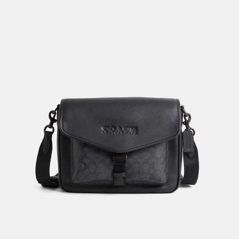Coach Restored Charter Messenger In Signature Canvas - Preorder