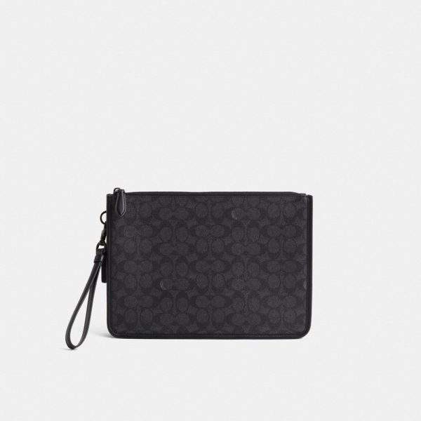 Coach Restored Charter Pouch In Signature Canvas - Preorder