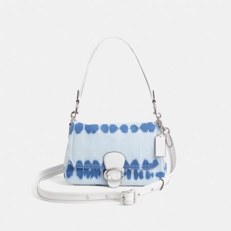 Coach Restored Soft Tabby Shoulder Bag With Tie-Dye - Preorder — Silver/Denim Multi