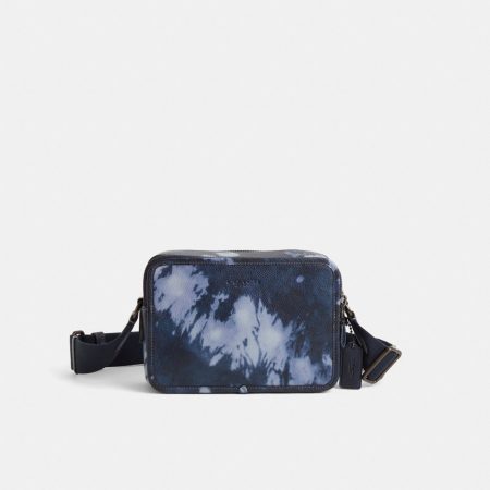 Coach Restored Charter Crossbody Bag 24 With Tie-Dye Print - Preorder — Midnight Navy Multi
