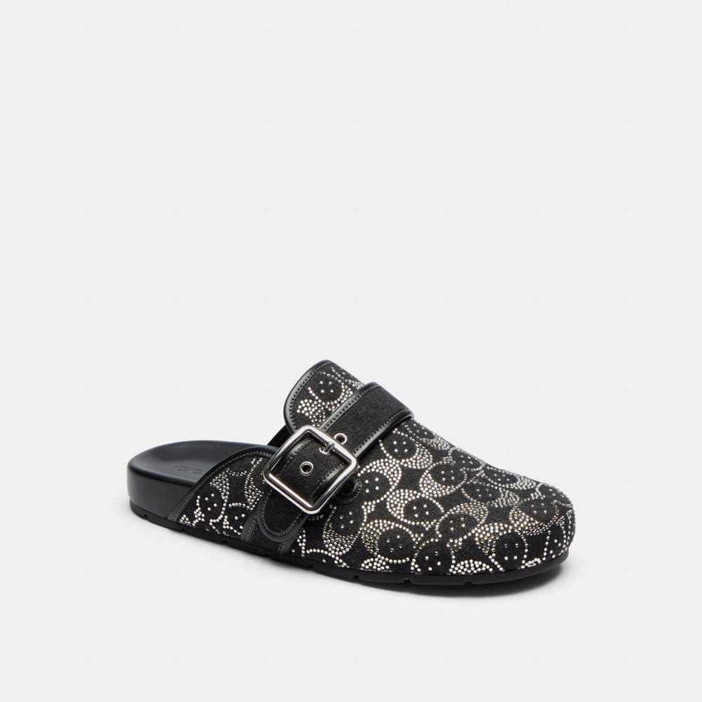 Coach Archival Buckle Clog With Crystal Signature - Preorder