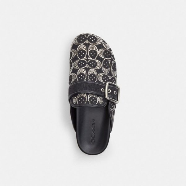 Coach Archival Buckle Clog With Crystal Signature - Preorder
