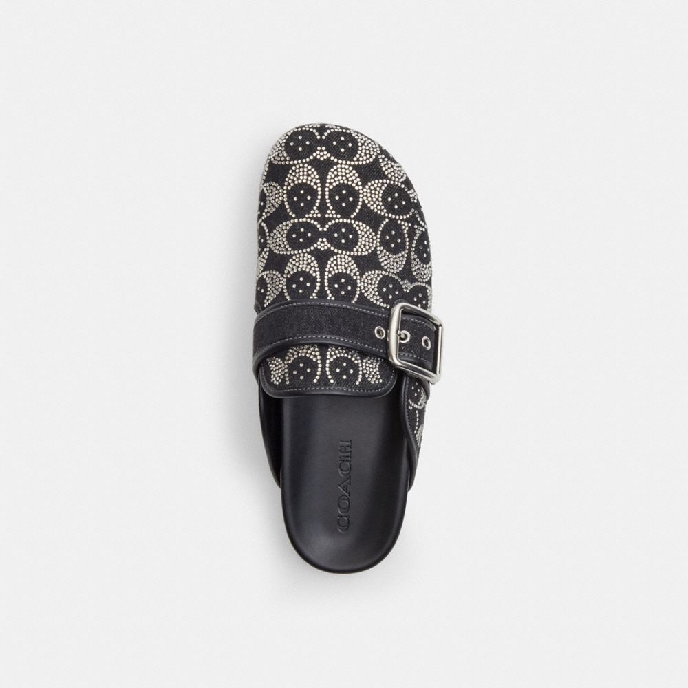 Coach Archival Buckle Clog With Crystal Signature - Preorder