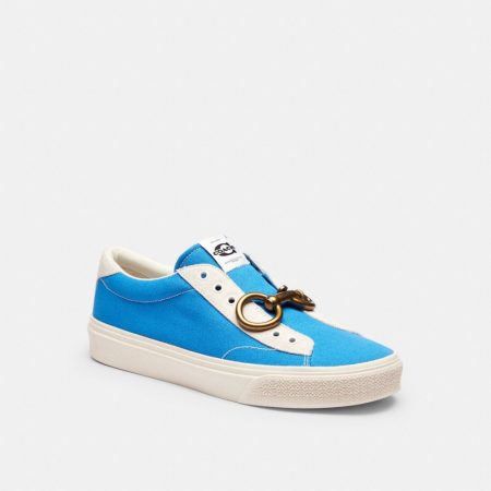 Coach Skate Sneaker With Hardware - Preorder — Bright Blue/Chalk
