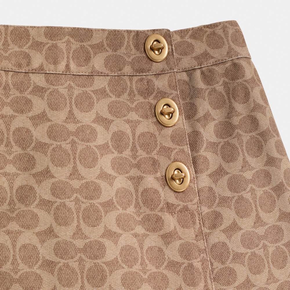 Coach Restored Signature Short Skirt - Preorder