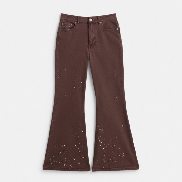 Coach Restored Canvas Boot Cut Jeans - Preorder