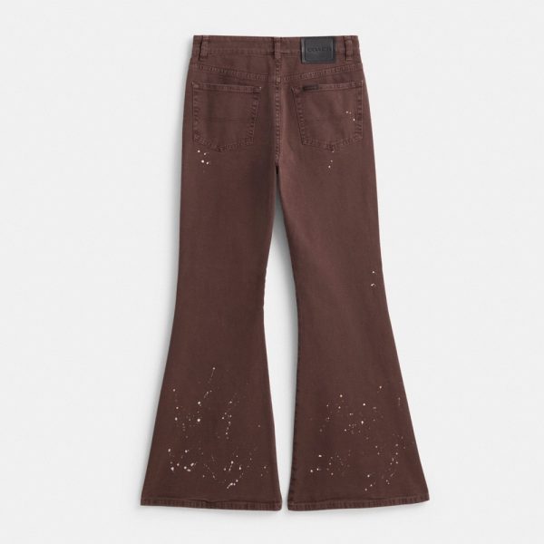 Coach Restored Canvas Boot Cut Jeans - Preorder