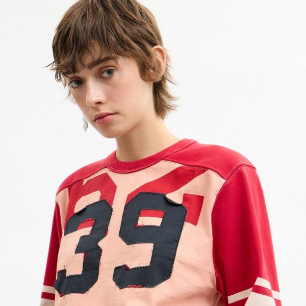 Coach Long Sleeve Varsity T-Shirt In Organic Cotton - Preorder