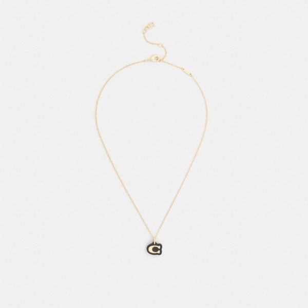 Coach Outlet Signature Resin Pendant Necklace - Preorder
