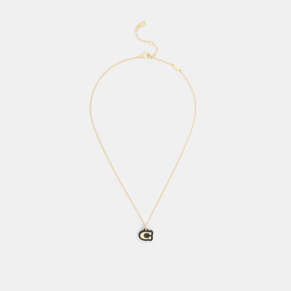 Coach Outlet Signature Resin Pendant Necklace - Preorder