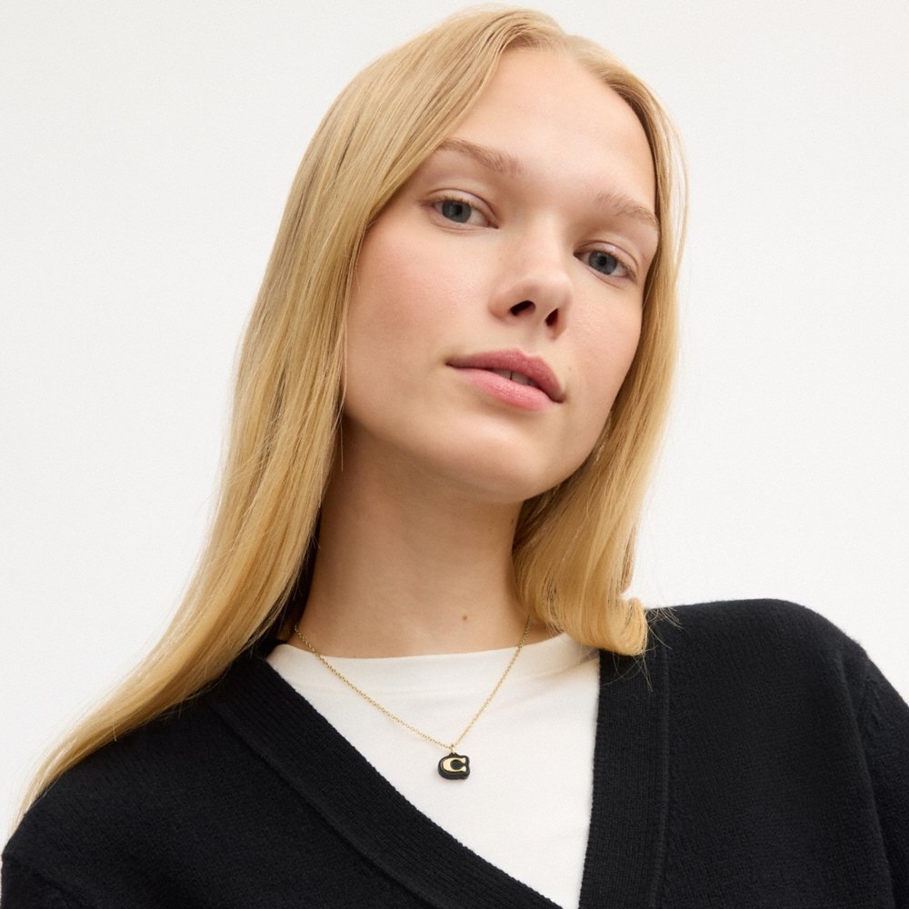 Coach Outlet Signature Resin Pendant Necklace - Preorder