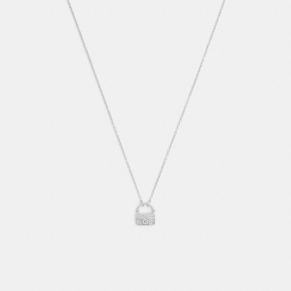 Coach Outlet Pavé Tabby Pendant Necklace - Preorder