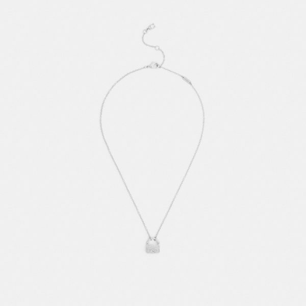 Coach Outlet Pavé Tabby Pendant Necklace - Preorder