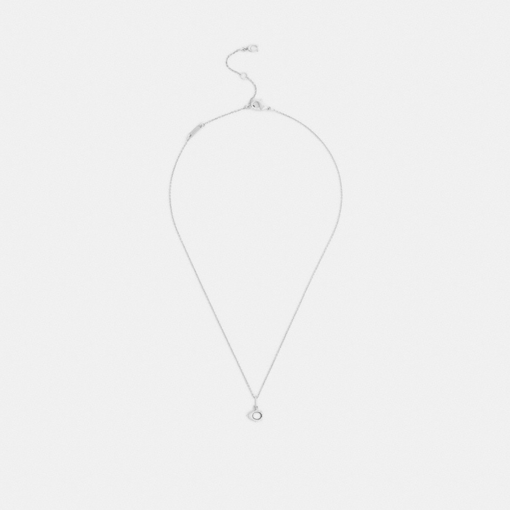 Coach Outlet Signature Solitaire Pendant Necklace - Preorder