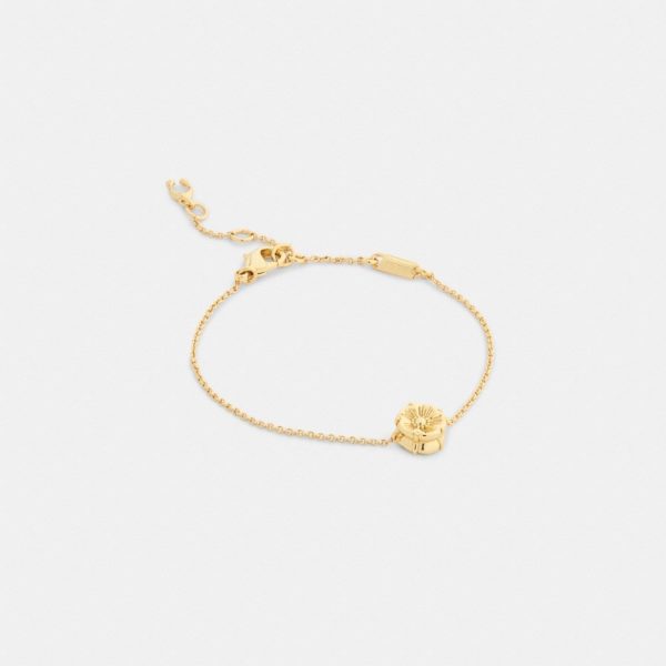 Coach Outlet Tea Rose Solitaire Linear Bracelet - Preorder