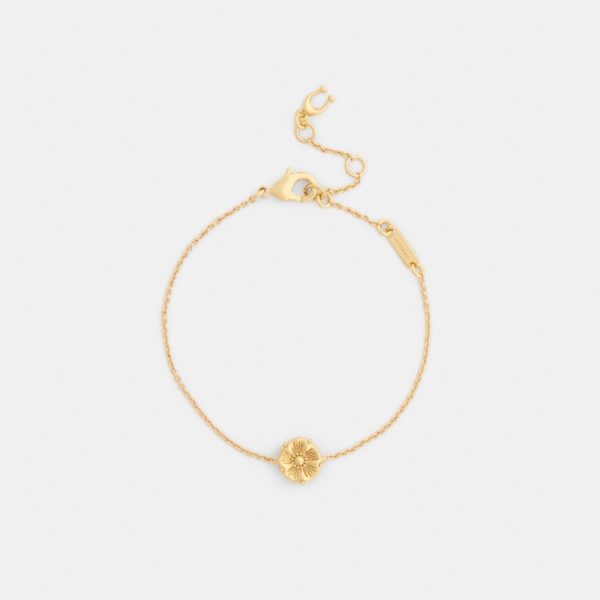 Coach Outlet Tea Rose Solitaire Linear Bracelet - Preorder