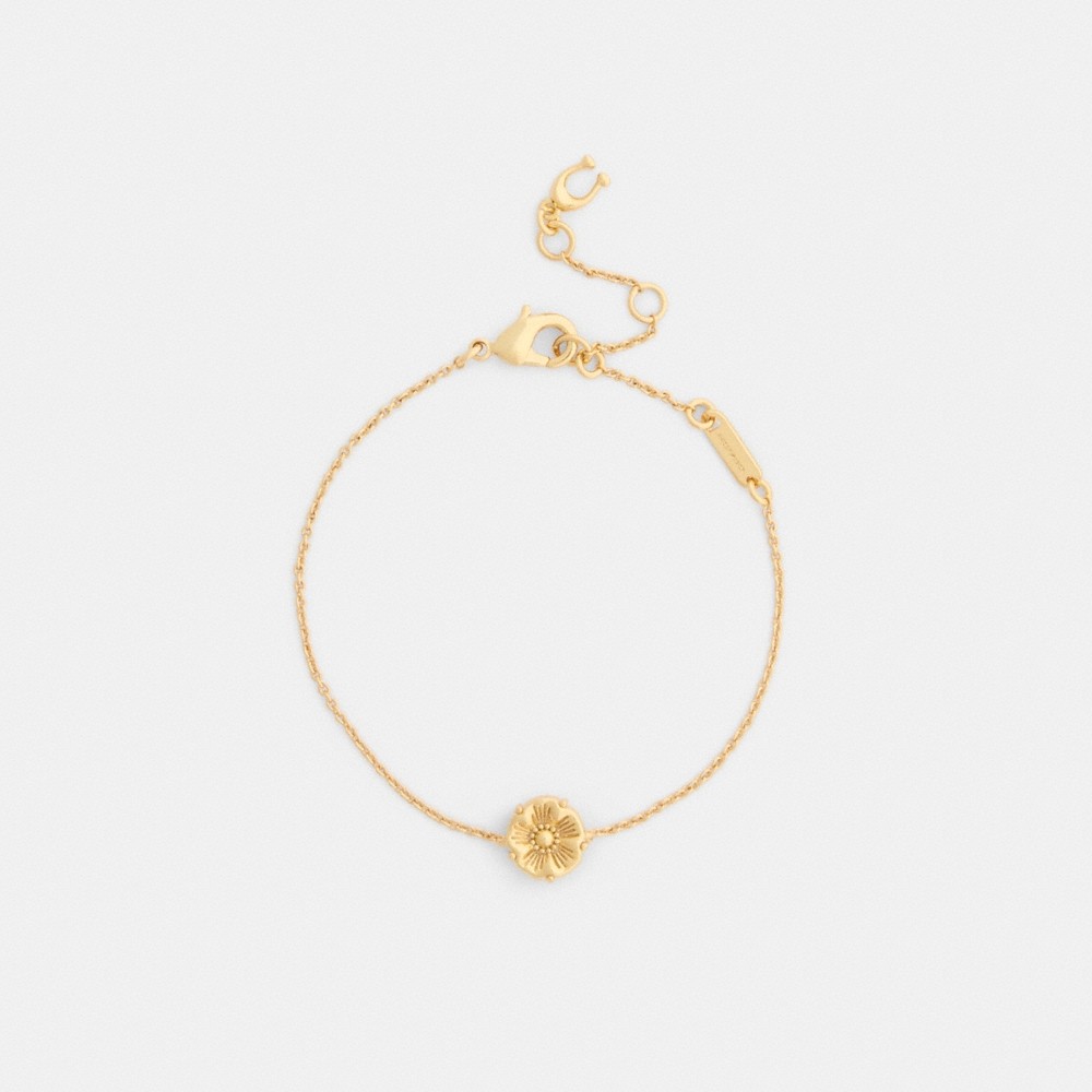 Coach Outlet Tea Rose Solitaire Linear Bracelet - Preorder