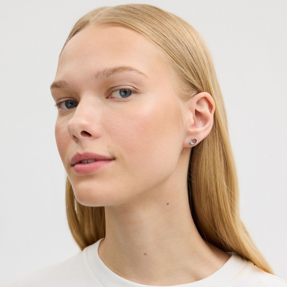 Coach Outlet Signature Stud Earrings - Preorder