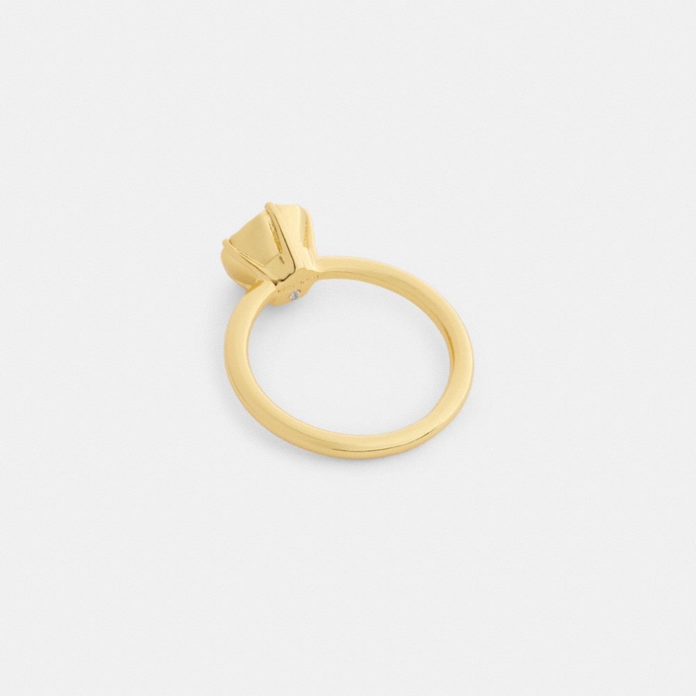 Coach Outlet Tea Rose Solitaire Ring - Preorder