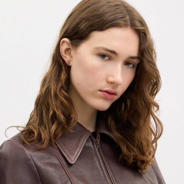 Coach Outlet Signature Enamel Stud Earrings - Preorder