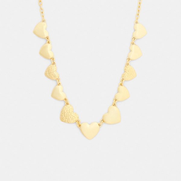 Coach Outlet Signature Heart Statement Necklace - Preorder