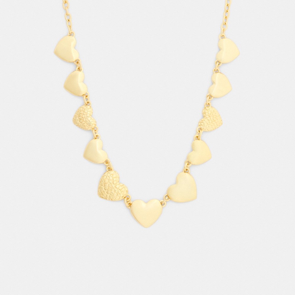 Coach Outlet Signature Heart Statement Necklace - Preorder