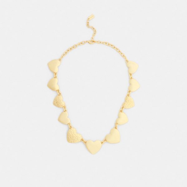 Coach Outlet Signature Heart Statement Necklace - Preorder