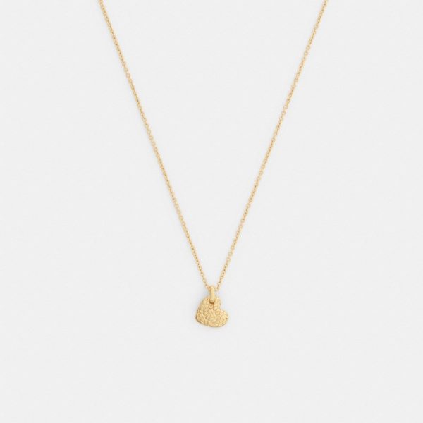 Coach Outlet Signature Heart Pendant Necklace - Preorder