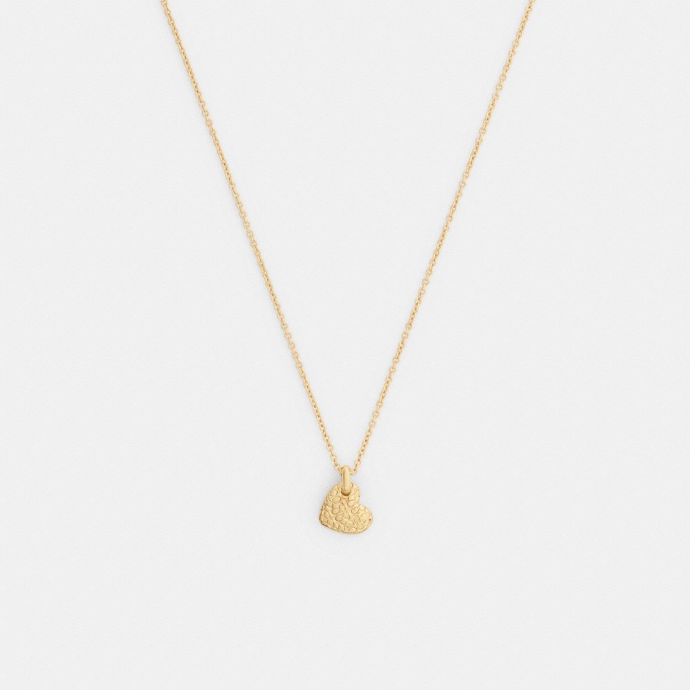 Coach Outlet Signature Heart Pendant Necklace - Preorder