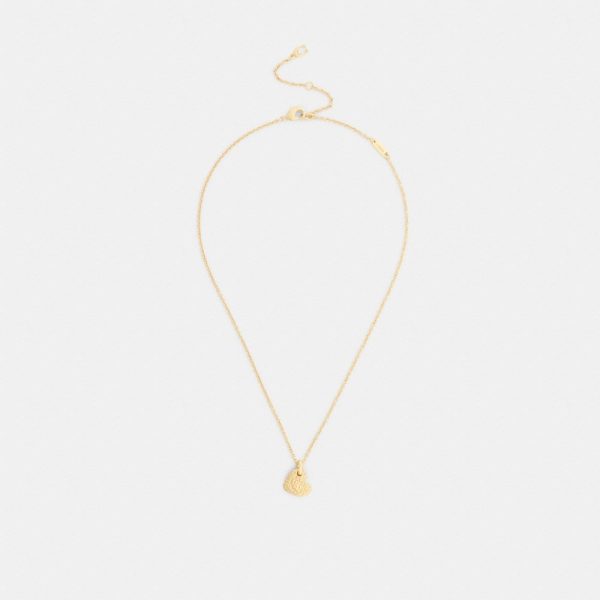 Coach Outlet Signature Heart Pendant Necklace - Preorder