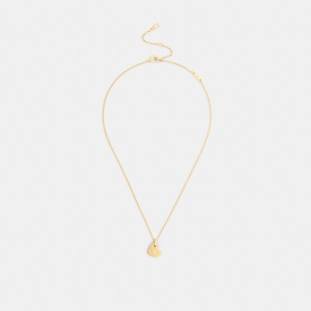 Coach Outlet Signature Heart Pendant Necklace - Preorder