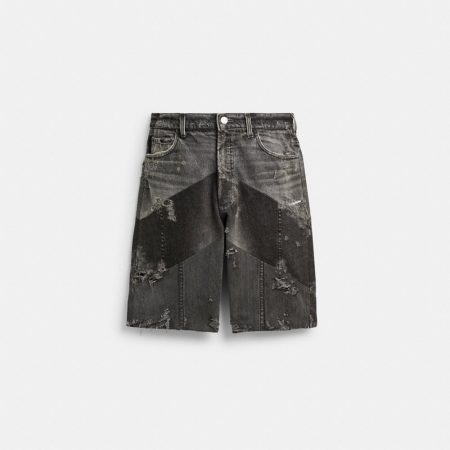 Coach Denim Shorts In Organic Cotton - Preorder — Black