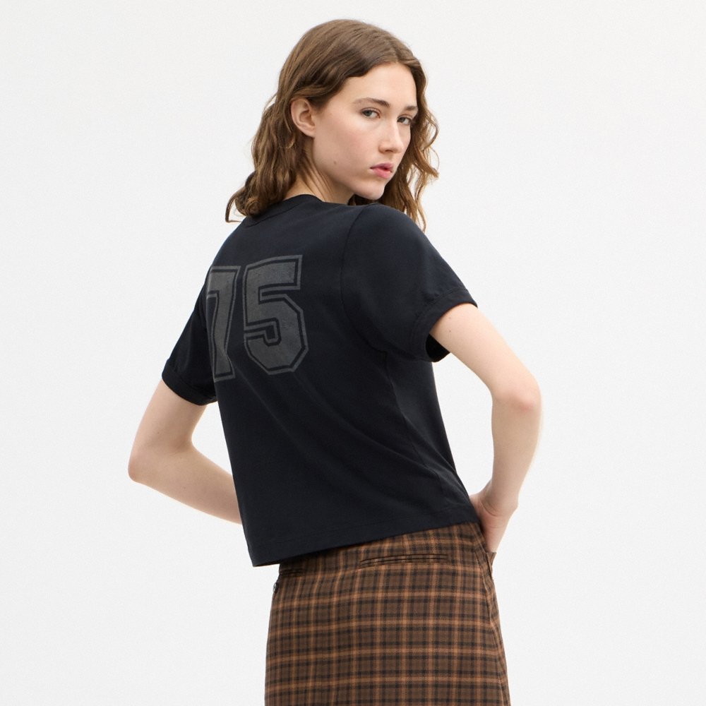 Coach Tonal Varsity T-Shirt In Organic Cotton - Preorder