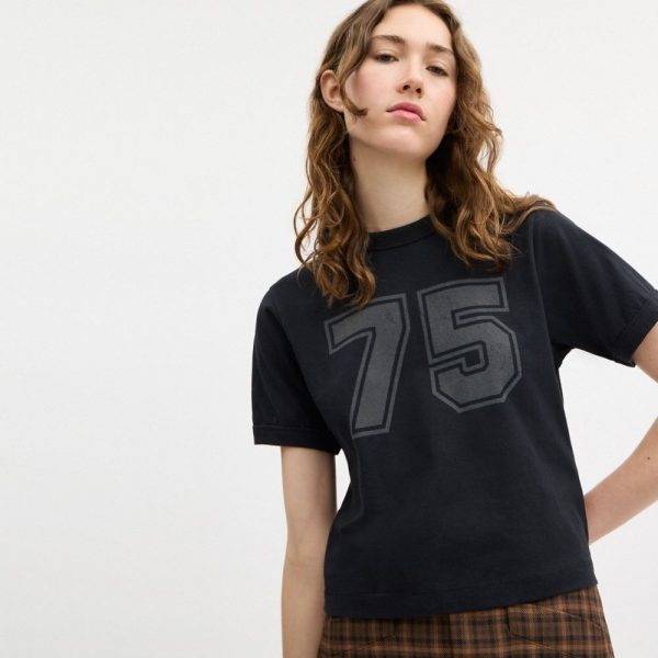 Coach Tonal Varsity T-Shirt In Organic Cotton - Preorder
