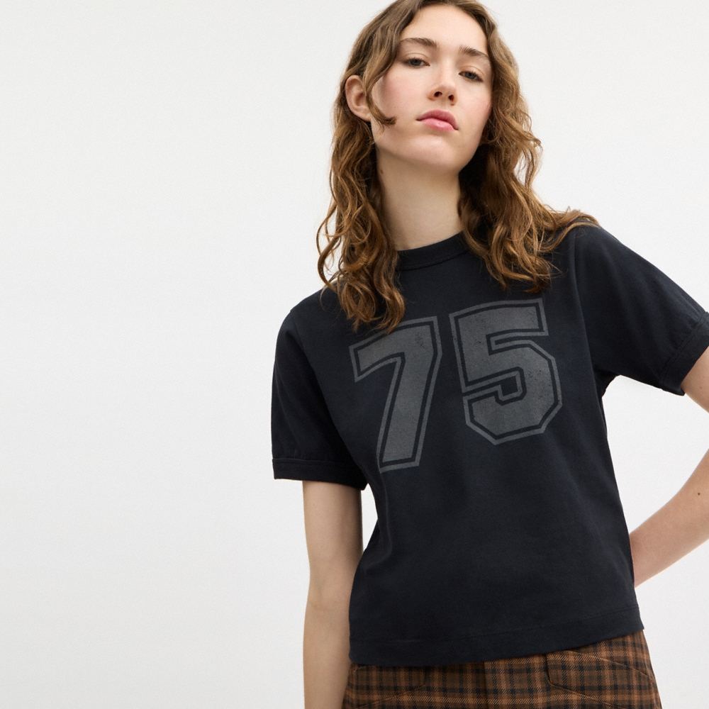 Coach Tonal Varsity T-Shirt In Organic Cotton - Preorder