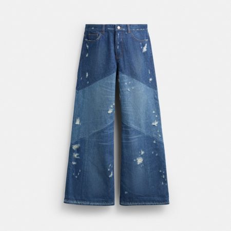 Coach Denim Pants In Organic Cotton - Preorder — Blue