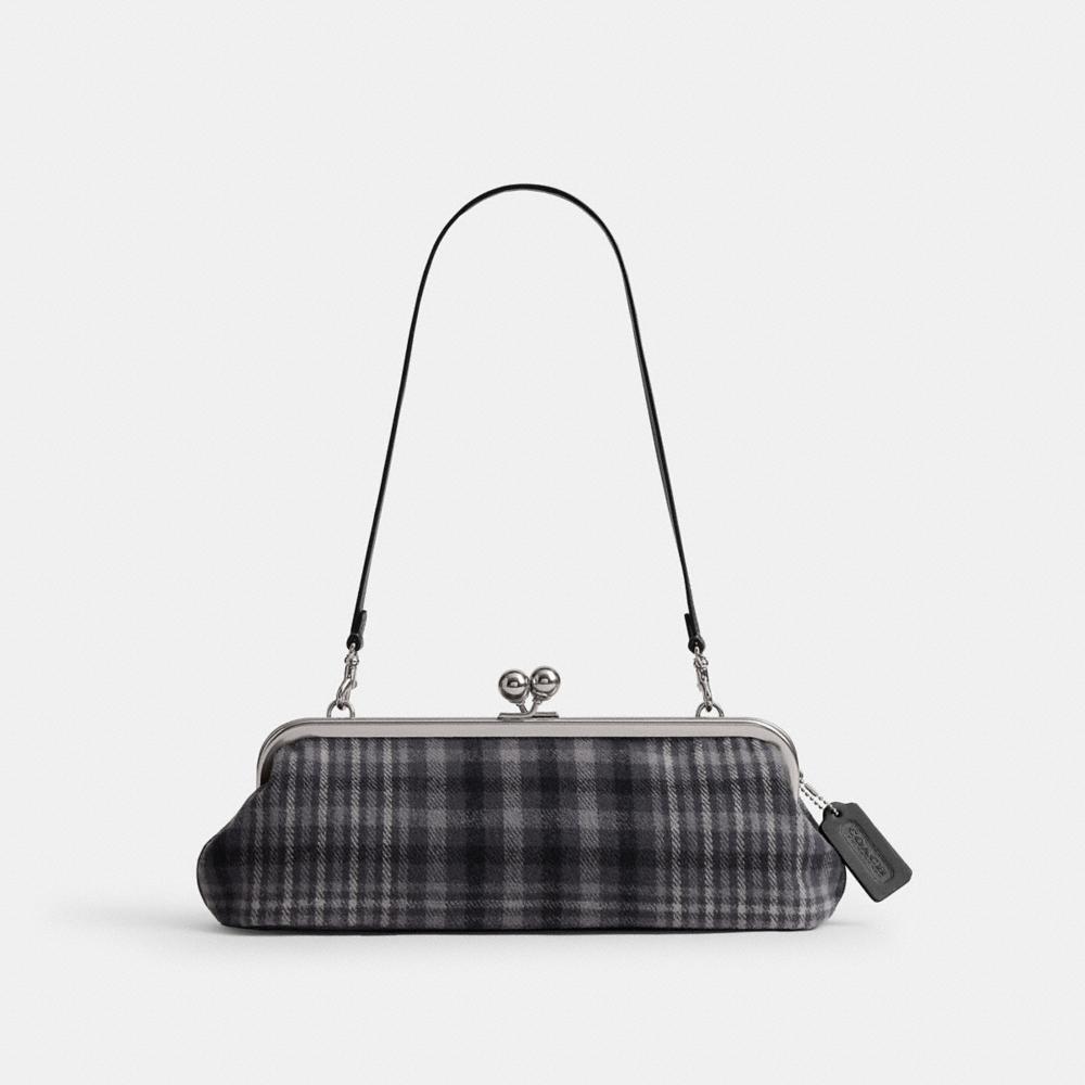 Coach Kisslock Frame Bag 30 With Plaid - Preorder