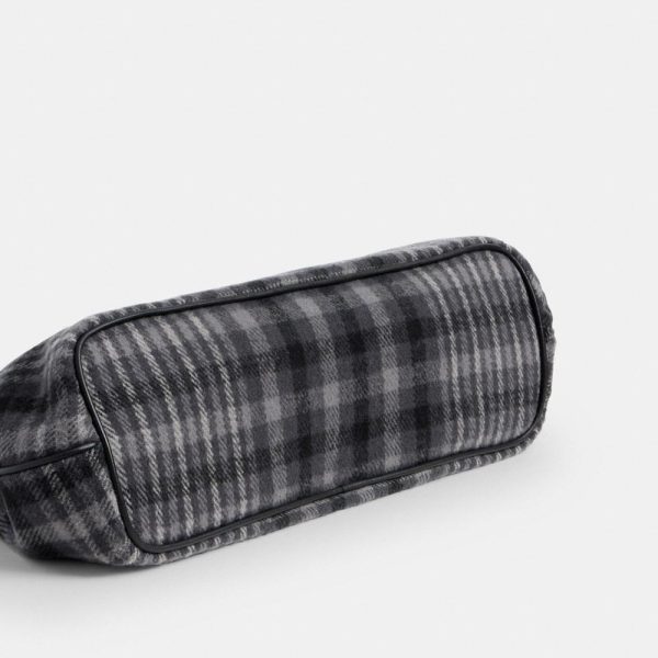 Coach Kisslock Frame Bag 30 With Plaid - Preorder