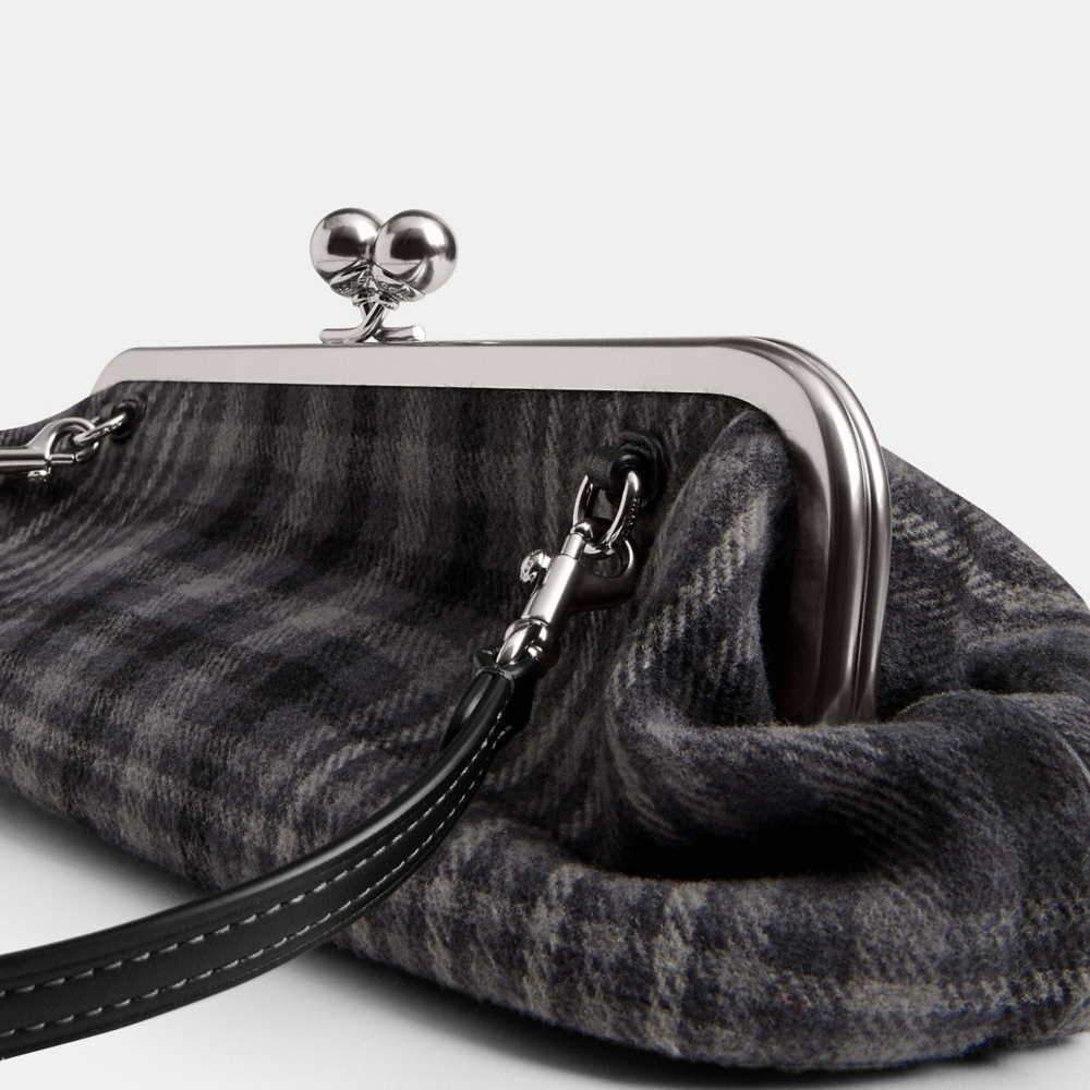 Coach Kisslock Frame Bag 30 With Plaid - Preorder