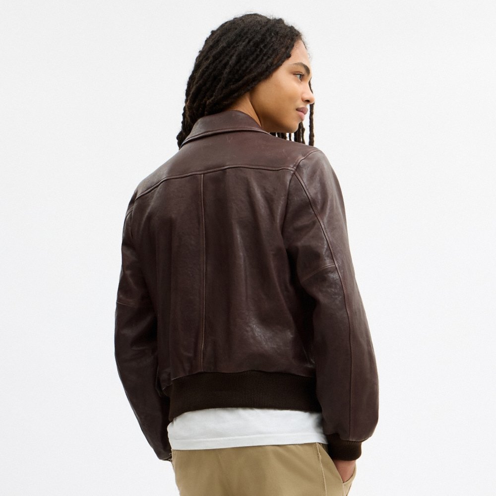Coach Leather Bomber - Preorder