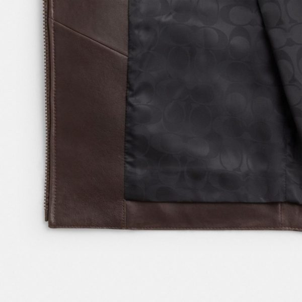Coach Shrunken Leather Jacket - Preorder