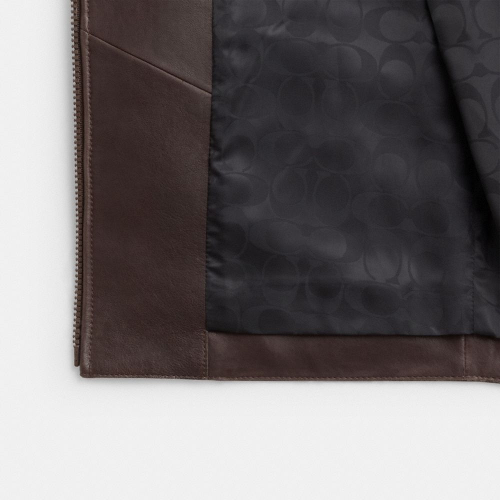 Coach Shrunken Leather Jacket - Preorder