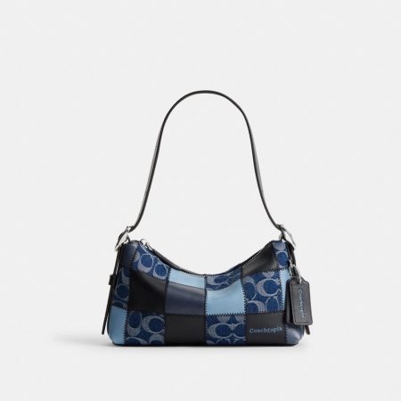 Coach Outlet Alter/Ego Small Slouchy Shoulder Bag - Preorder — Indigo/Black