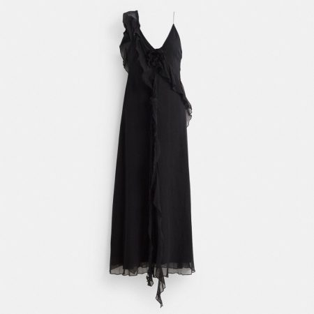 Coach Restored Ruffle Tulle Dress - Preorder — Black