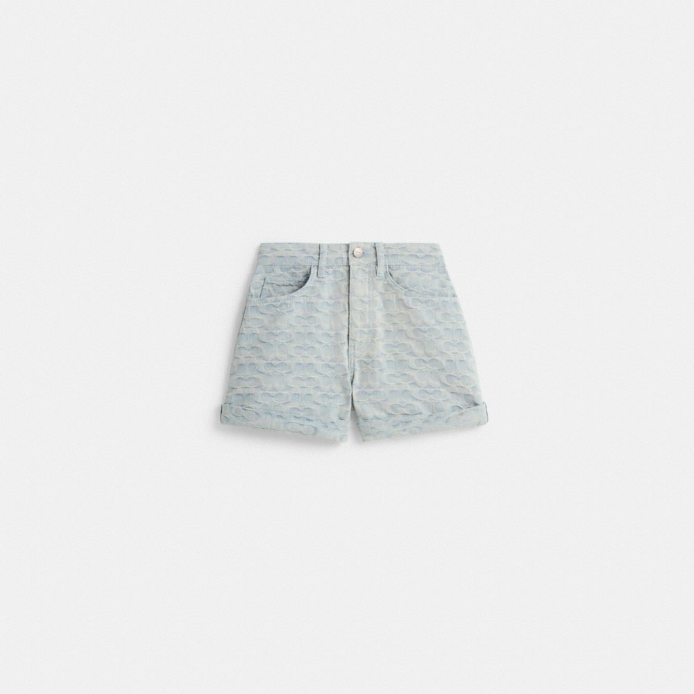 Coach Restored Signature Denim Shorts - Preorder