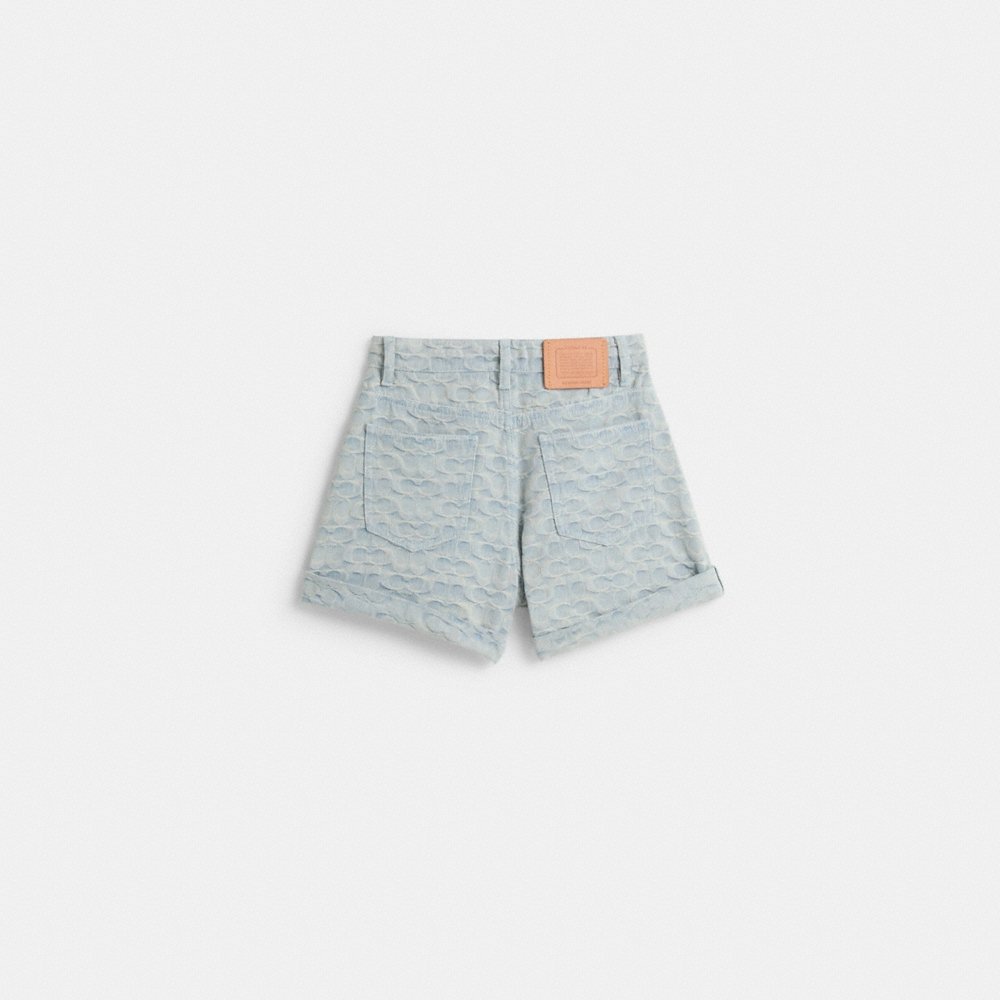 Coach Restored Signature Denim Shorts - Preorder
