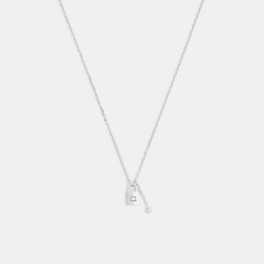 Coach Signature Padlock Pendant Necklace - Preorder