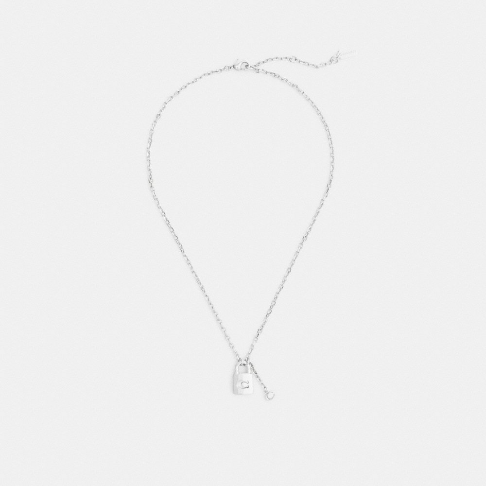 Coach Signature Padlock Pendant Necklace - Preorder