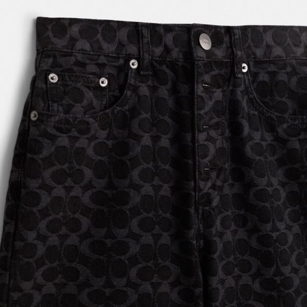 Coach Restored Signature Jacquard Denim Jeans - Preorder